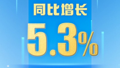 上半年国内生产总值660536亿元 同比增长5.3%