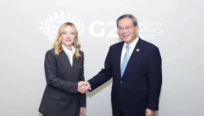 李强会见意大利总理梅洛尼