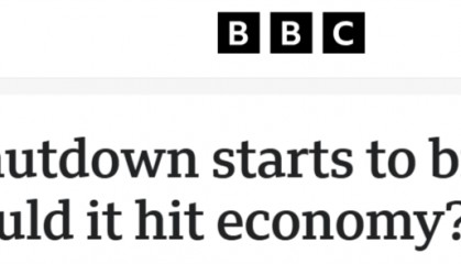 全球媒体聚焦｜美国政府停摆将对整个经济系统产生冲击